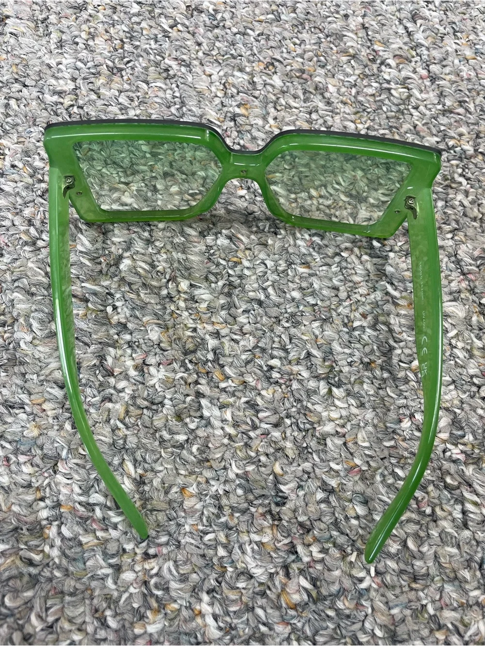 Fashion Nova Green Oversized Square Sunglasses